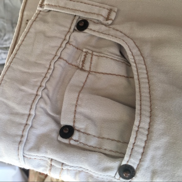 Piper boot cut jeans pants khaki cream tan - Picture 5 of 6